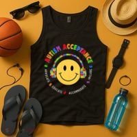 Autism Awareness Acceptance Special Education Teacher Tank Top thumb 4