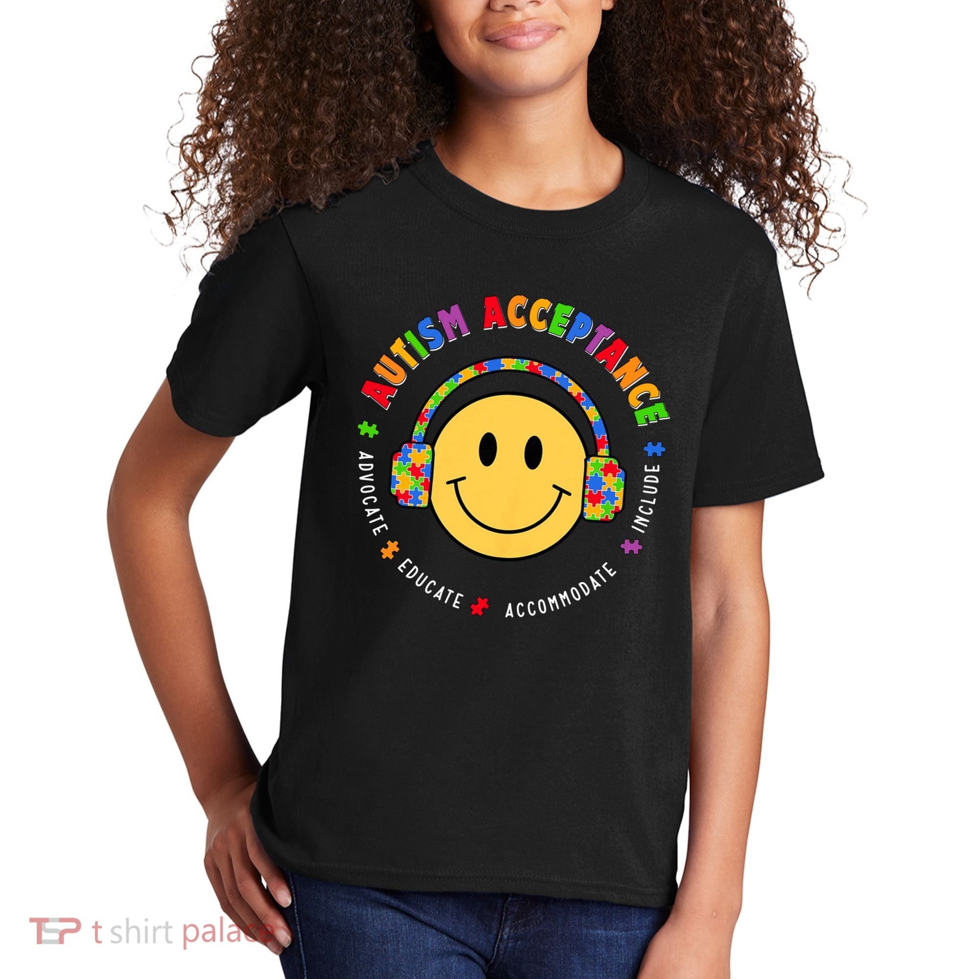 Autism Awareness Acceptance Special Education Teacher Kids T-Shirt