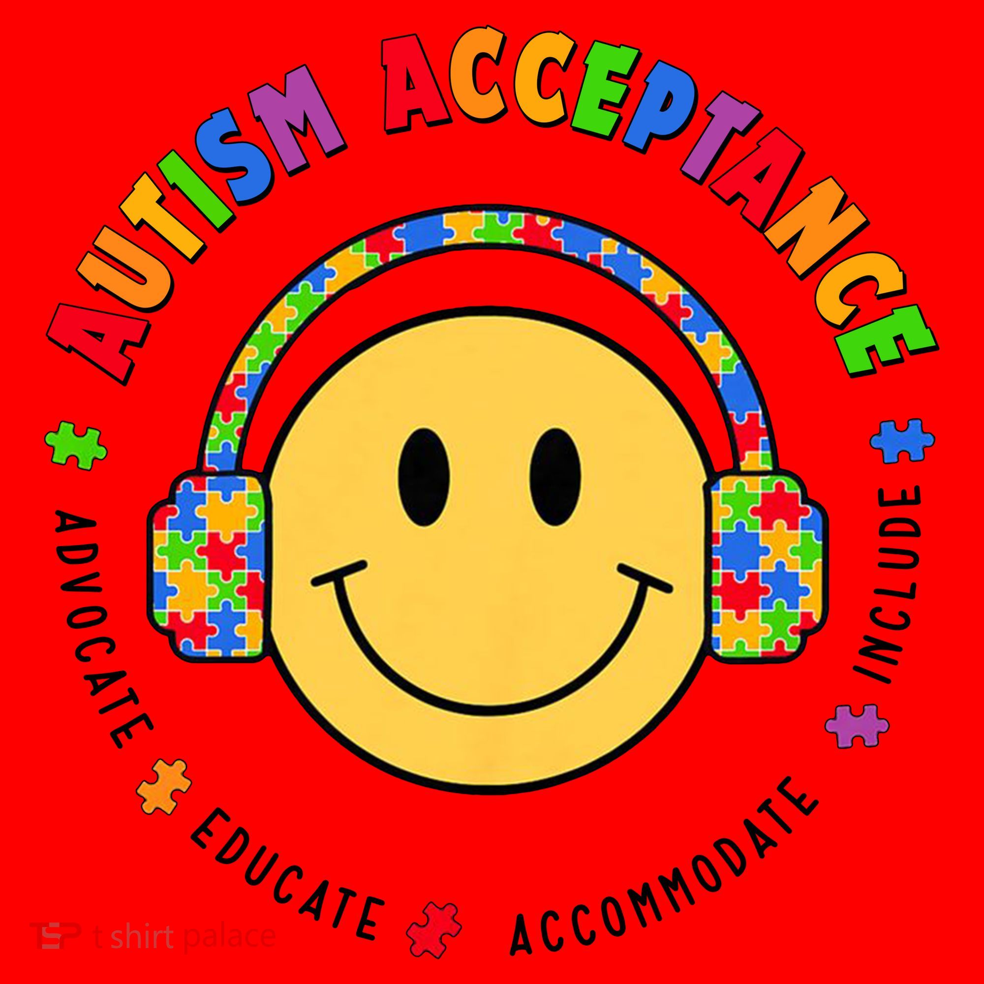 Autism Awareness Acceptance Special Education Teacher Santa Hat