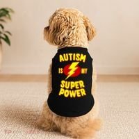 Autism Awareness Autism Is My Super Power Doggie Tank thumb 2