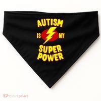 Autism Awareness Autism Is My Super Power USA-Made Doggie Bandana thumb 0