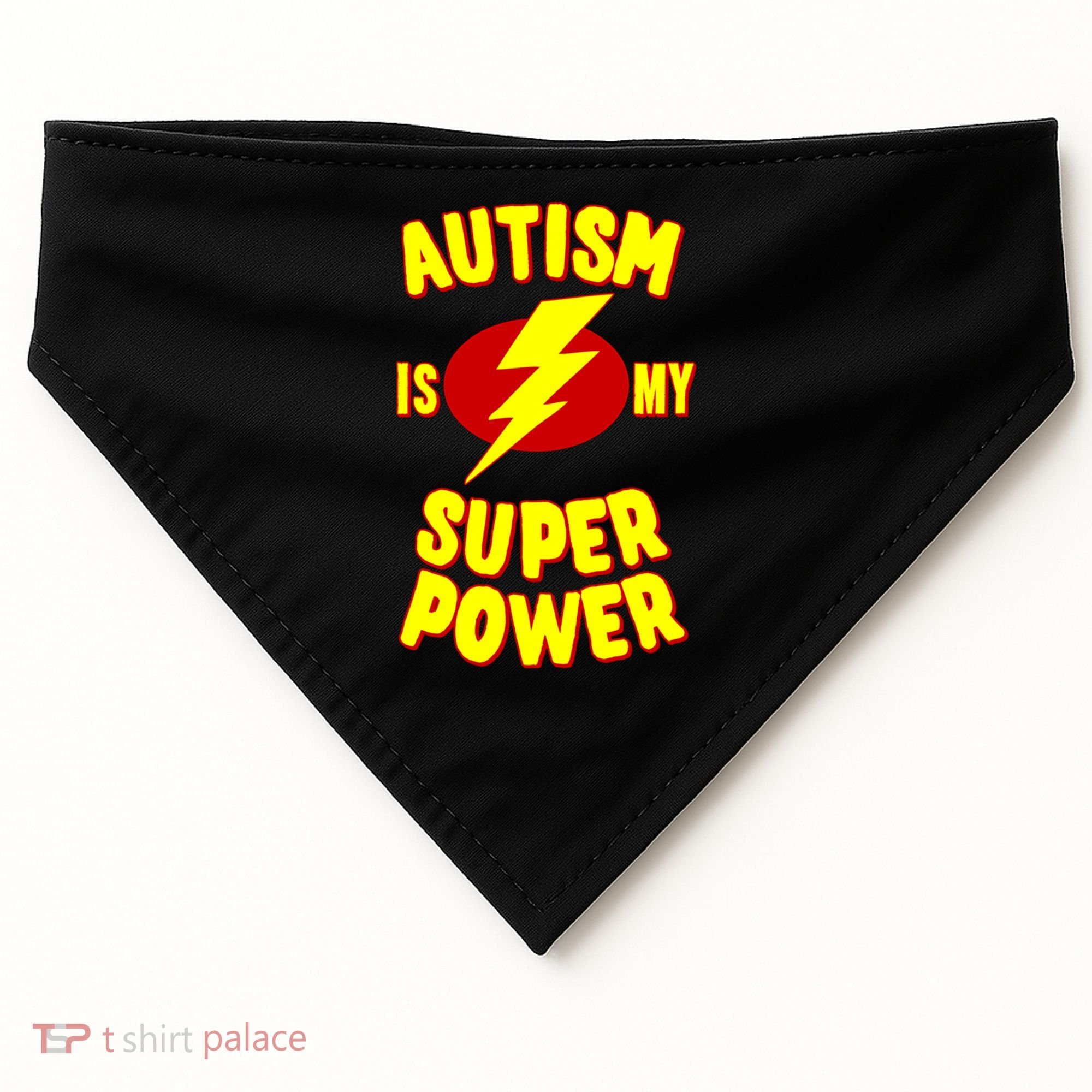 Autism Awareness Autism Is My Super Power USA-Made Doggie Bandana