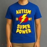 Autism Awareness Autism Is My Super Power T-Shirt thumb 3