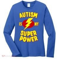 Autism Awareness Autism Is My Super Power Women's Long Sleeve Shirt thumb 0