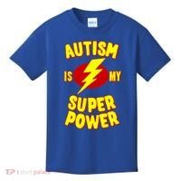 Autism Awareness Autism Is My Super Power Kids T-Shirt thumb 0