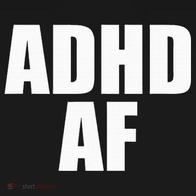 Adhd Af Womens Funnel Neck Pullover Hood