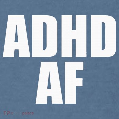 Adhd Af Comfort Colors Garment-Dyed Hooded Sweatshirt