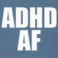 Adhd Af Comfort Colors Garment-Dyed Hooded Sweatshirt thumb 2