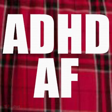 Adhd Af Women's Flannel Plaid Pajama Pants