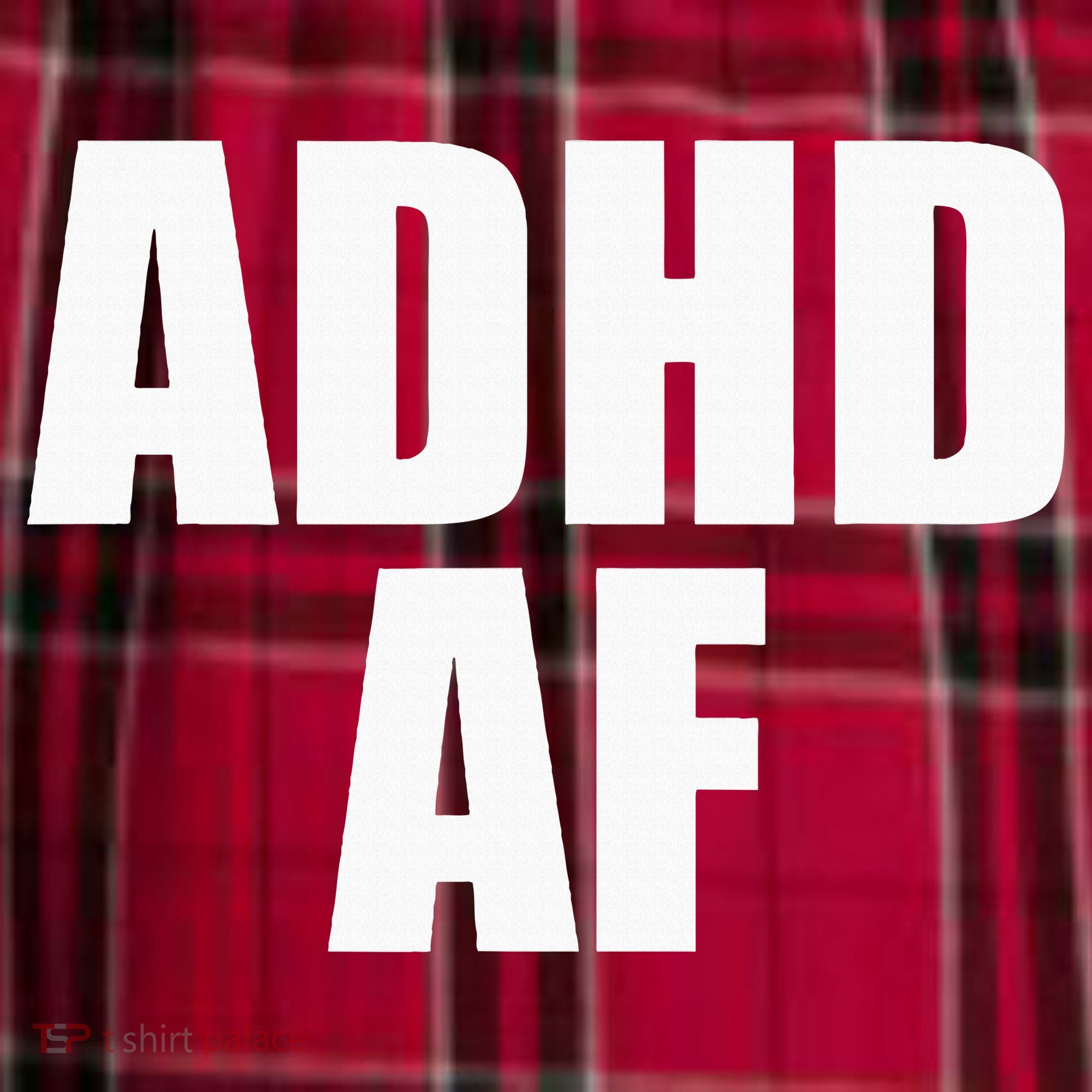 Adhd Af Women's Flannel Plaid Pajama Pants