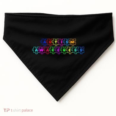 Autism Awareness USA-Made Doggie Bandana