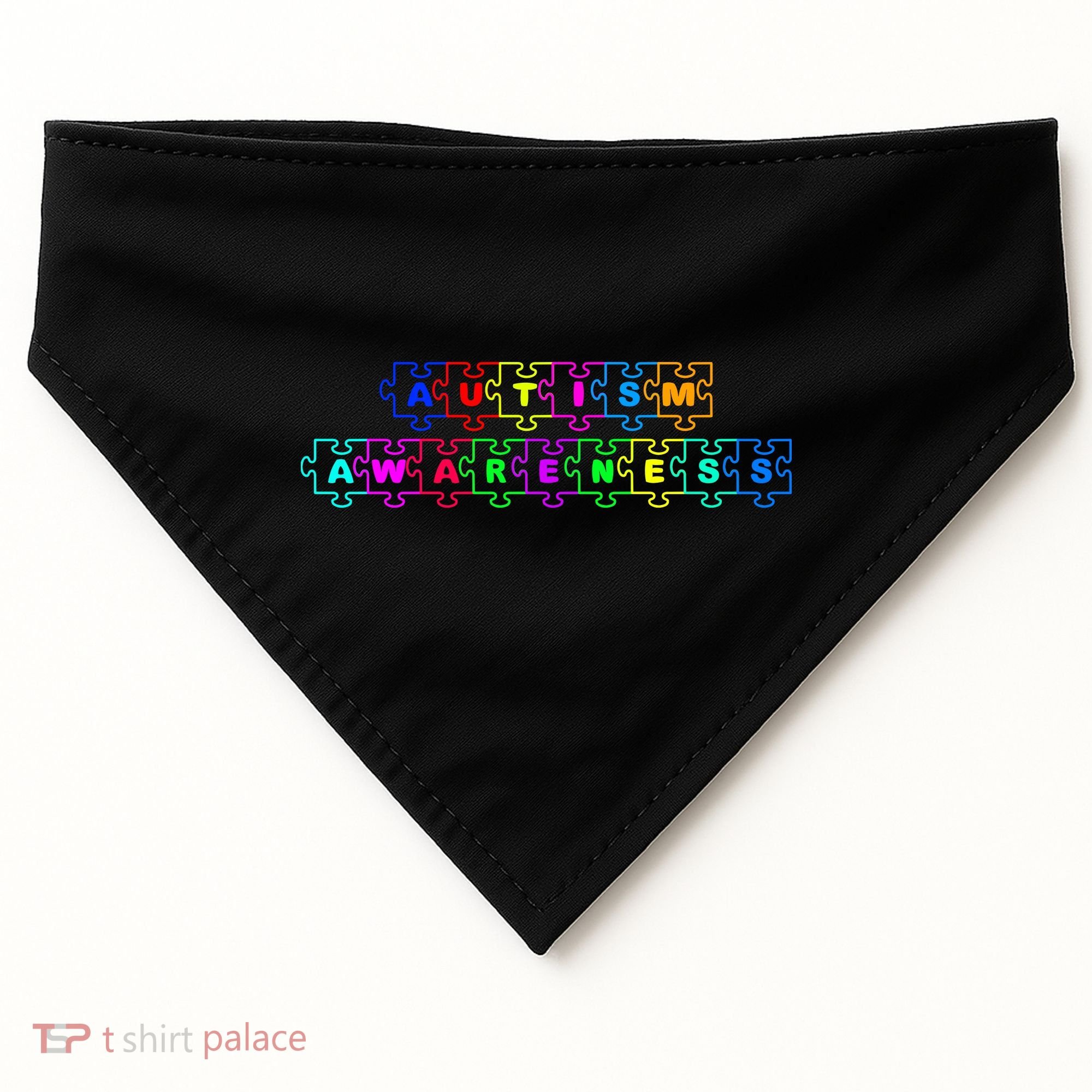 Autism Awareness USA-Made Doggie Bandana