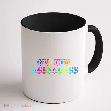 Autism Awareness Coffee Mug back