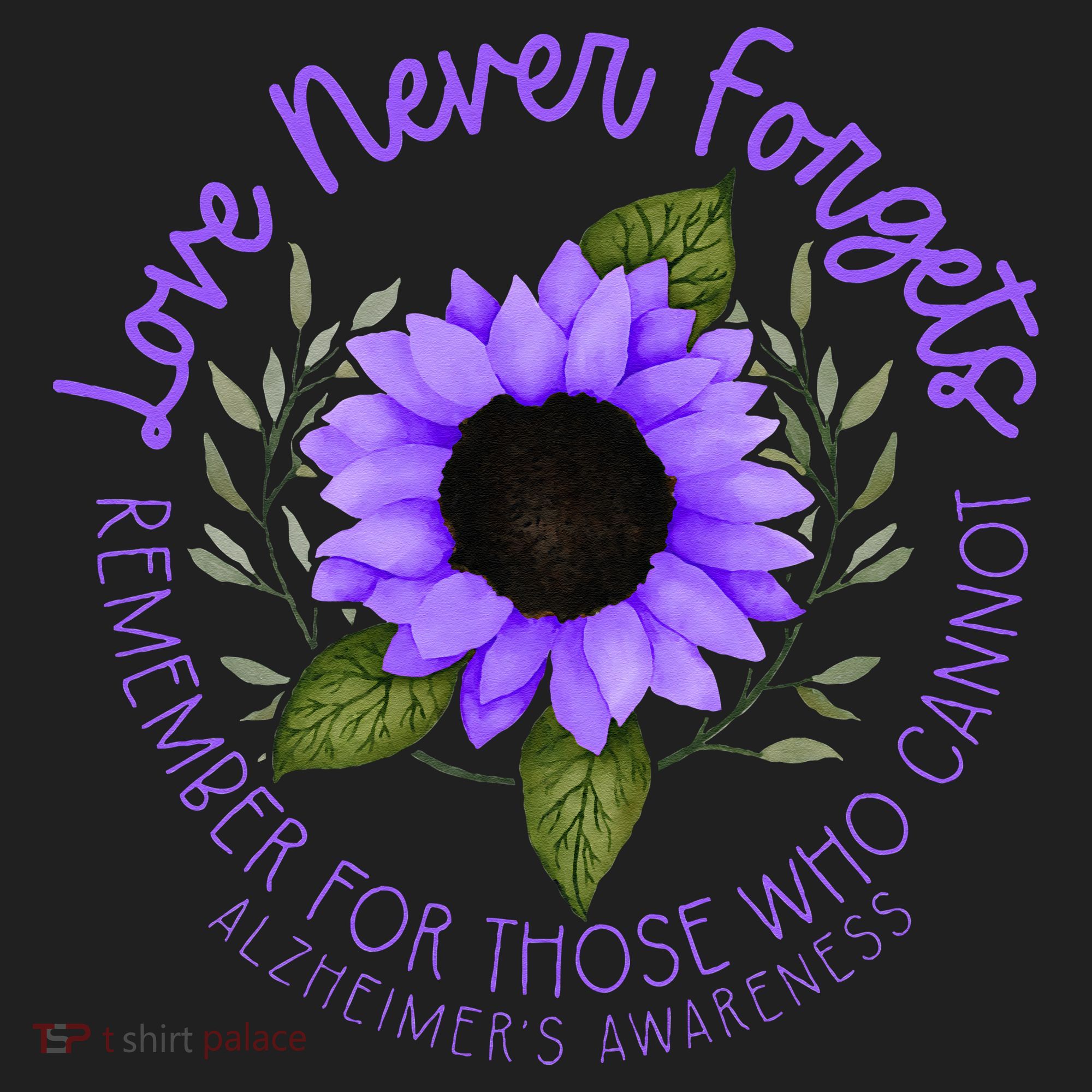 Alzheimer Awareness And Women Purple Sunflower Women's Sweatshirt
