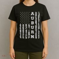 Auburn Alabama American Flag T-Shirt thumb 4