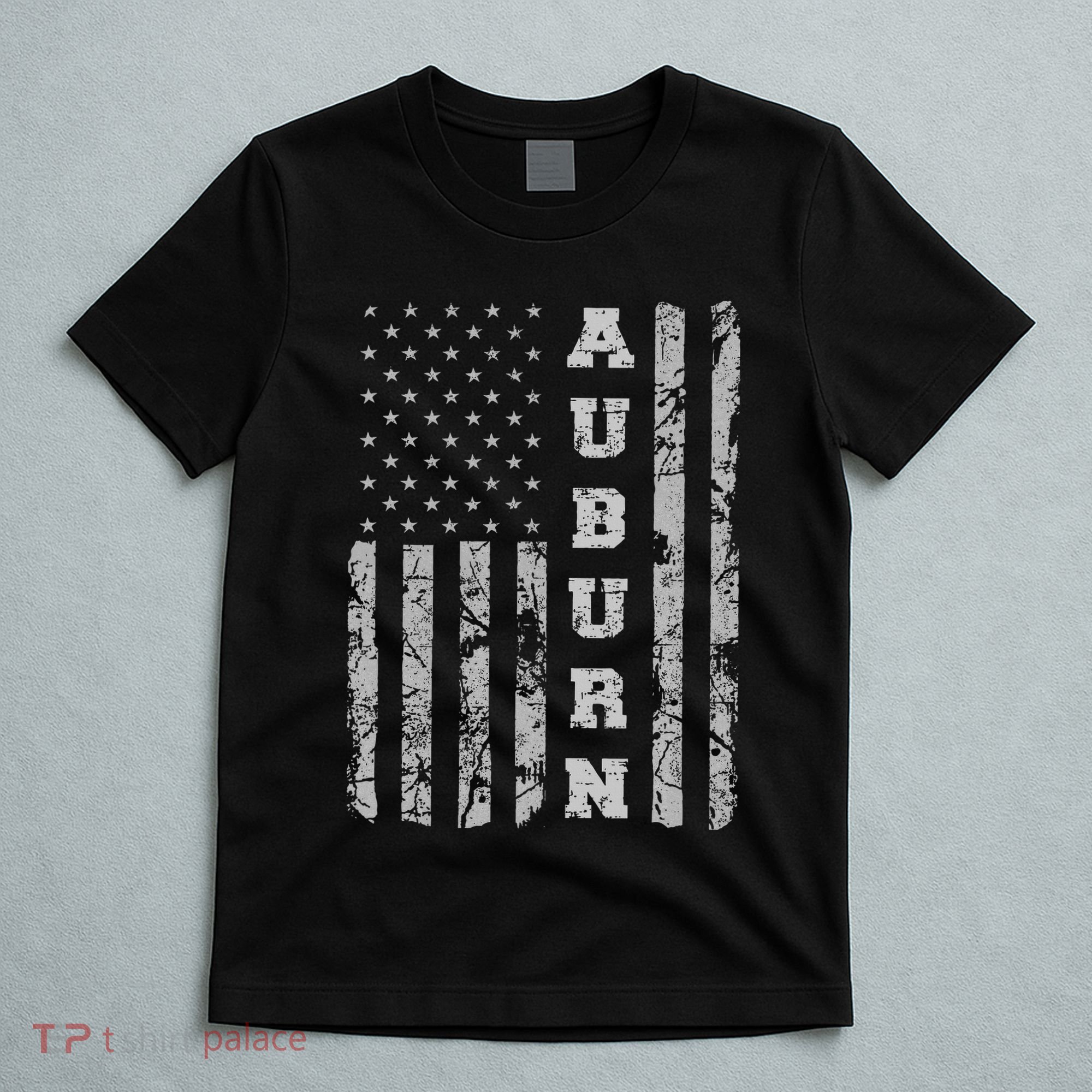Auburn Alabama American Flag T-Shirt