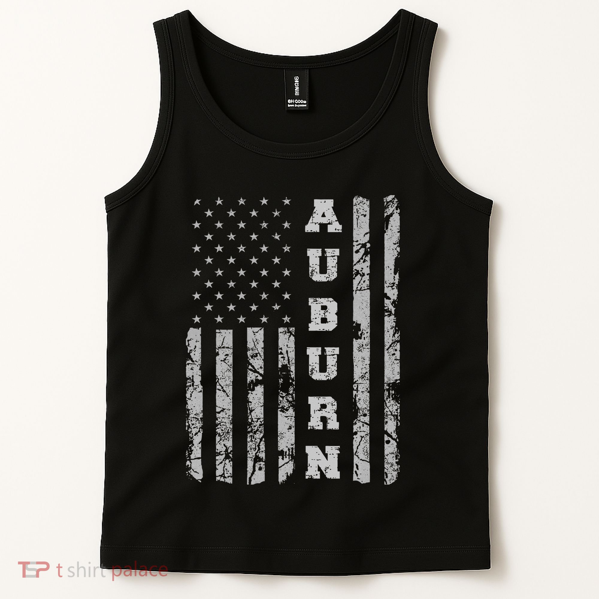 Auburn Alabama American Flag Tank Top