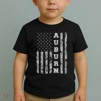 Auburn Alabama American Flag Toddler T-Shirt thumb 2