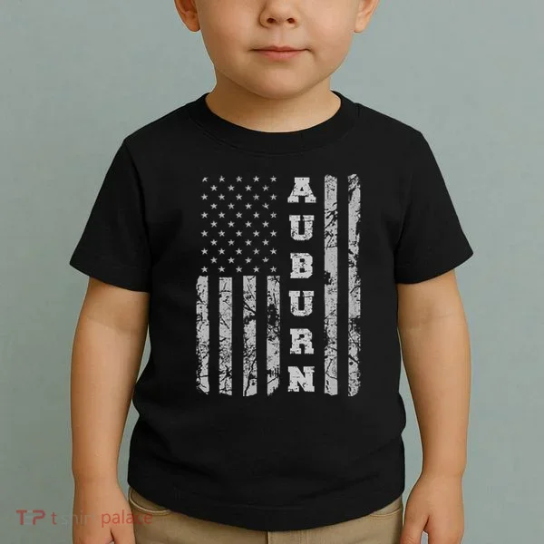 Auburn Alabama American Flag Toddler T-Shirt