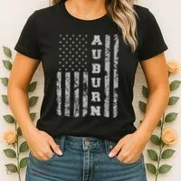 Auburn Alabama American Flag Women's T-Shirt thumb 2