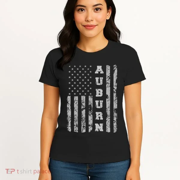 Auburn Alabama American Flag Women's T-Shirt