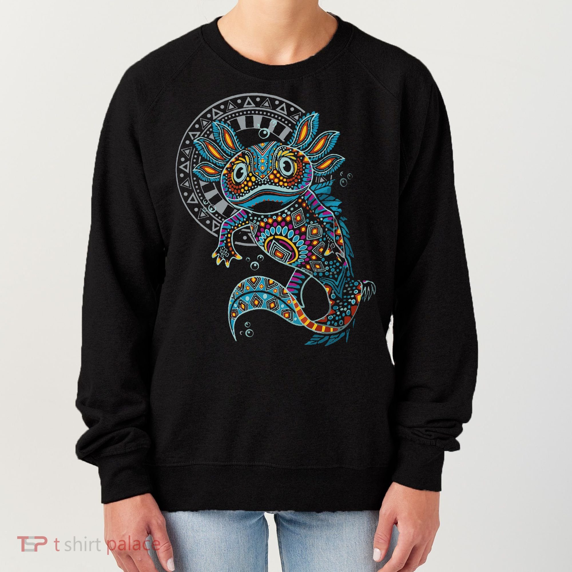 Axolotl Art Aztec Mexico Mexican Women's Sweatshirt