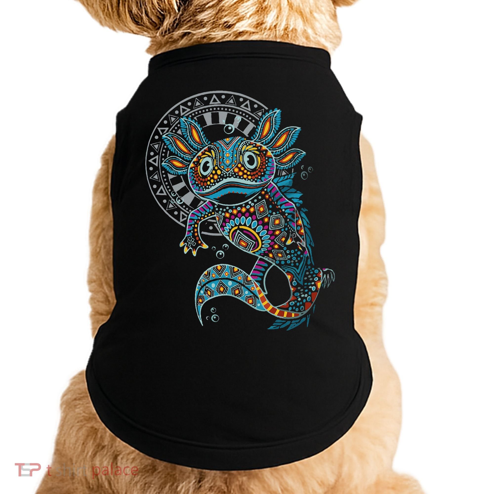 Axolotl Art Aztec Mexico Mexican Doggie Tank
