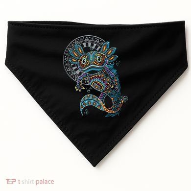 Axolotl Art Aztec Mexico Mexican USA-Made Doggie Bandana