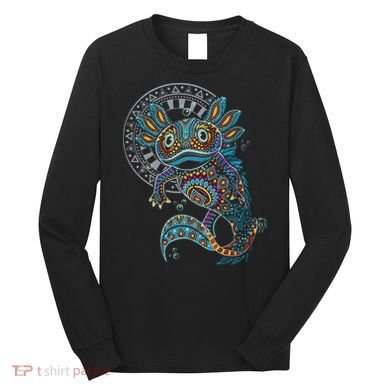Axolotl Art Aztec Mexico Mexican Long Sleeve Shirt