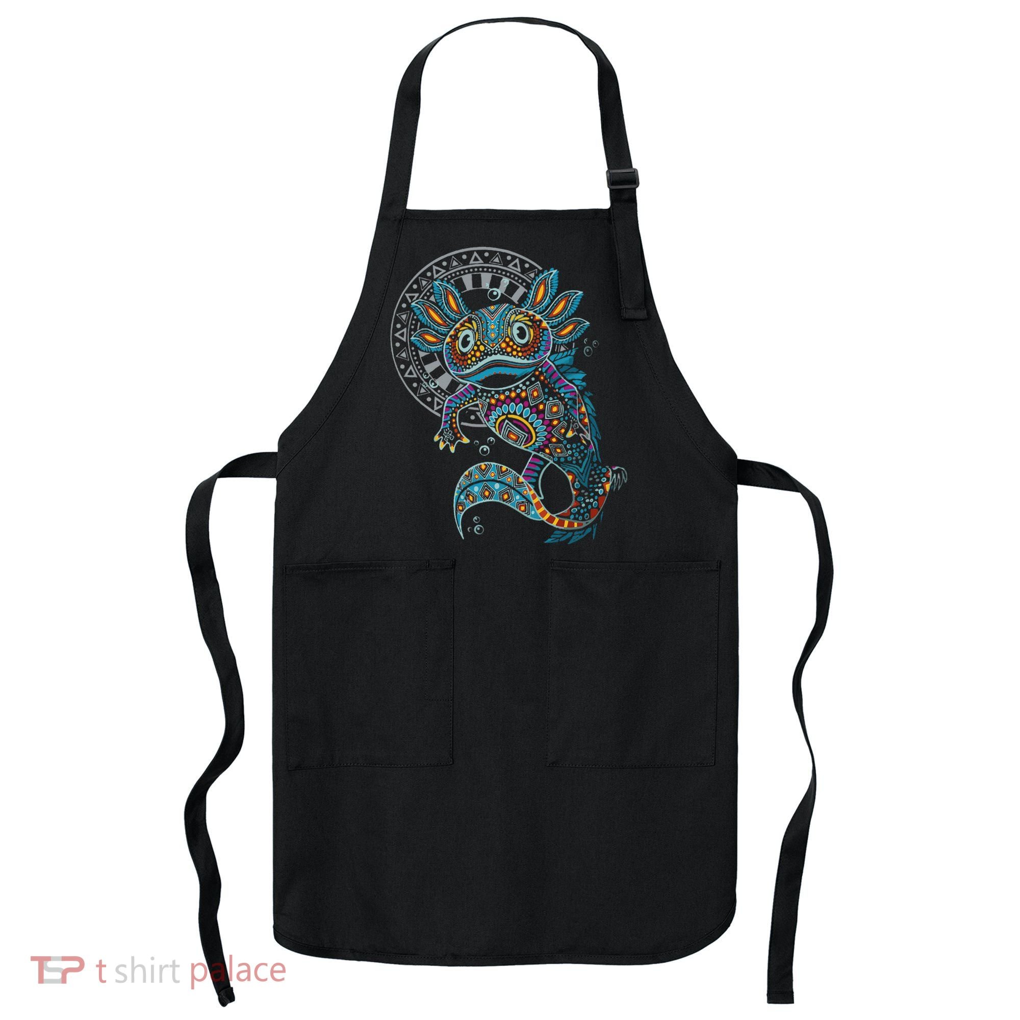 Axolotl Art Aztec Mexico Mexican Apron