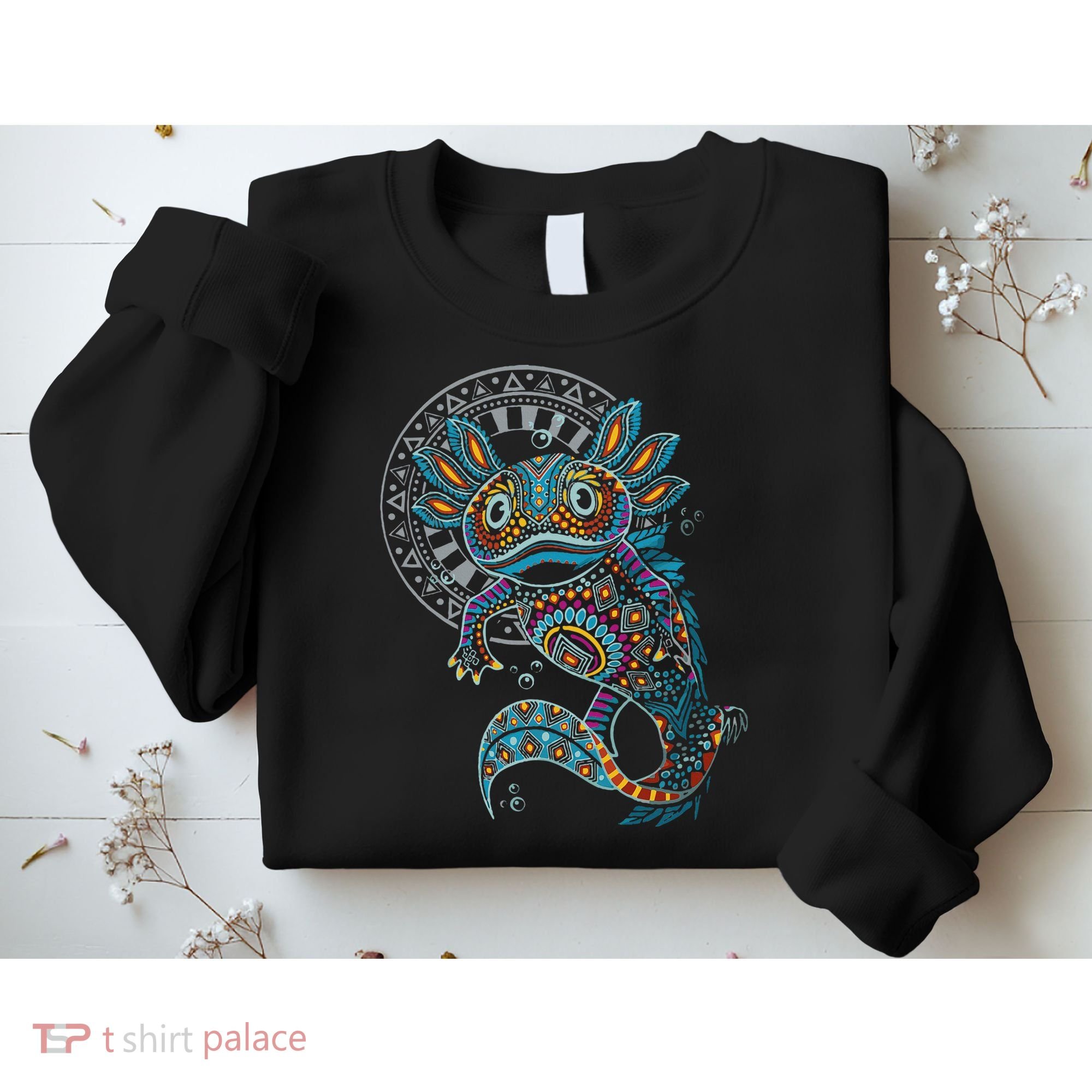 Axolotl Art Aztec Mexico Mexican Sweatshirt