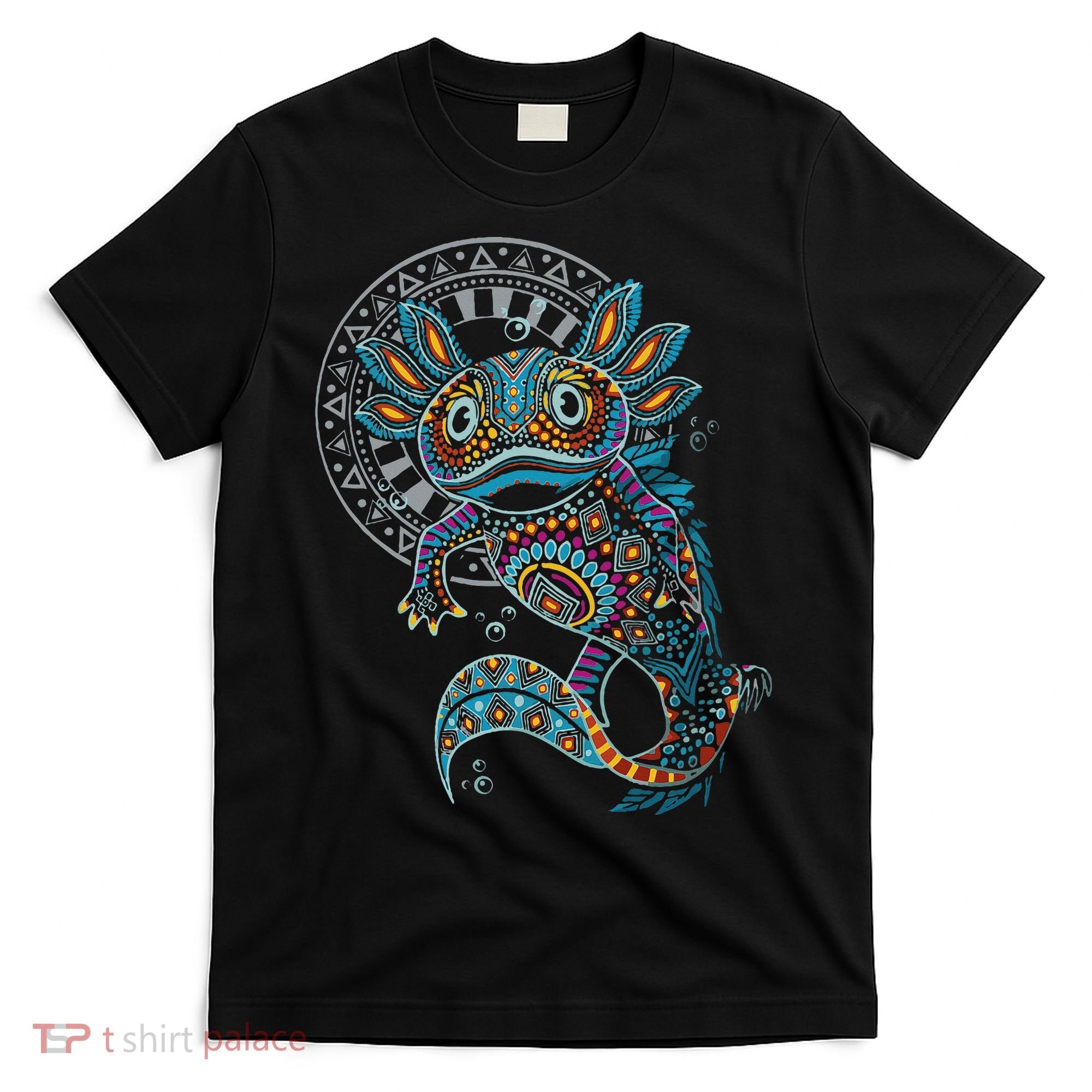 Axolotl Art Aztec Mexico Mexican T-Shirt