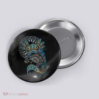 Axolotl Art Aztec Mexico Mexican Button thumb 0