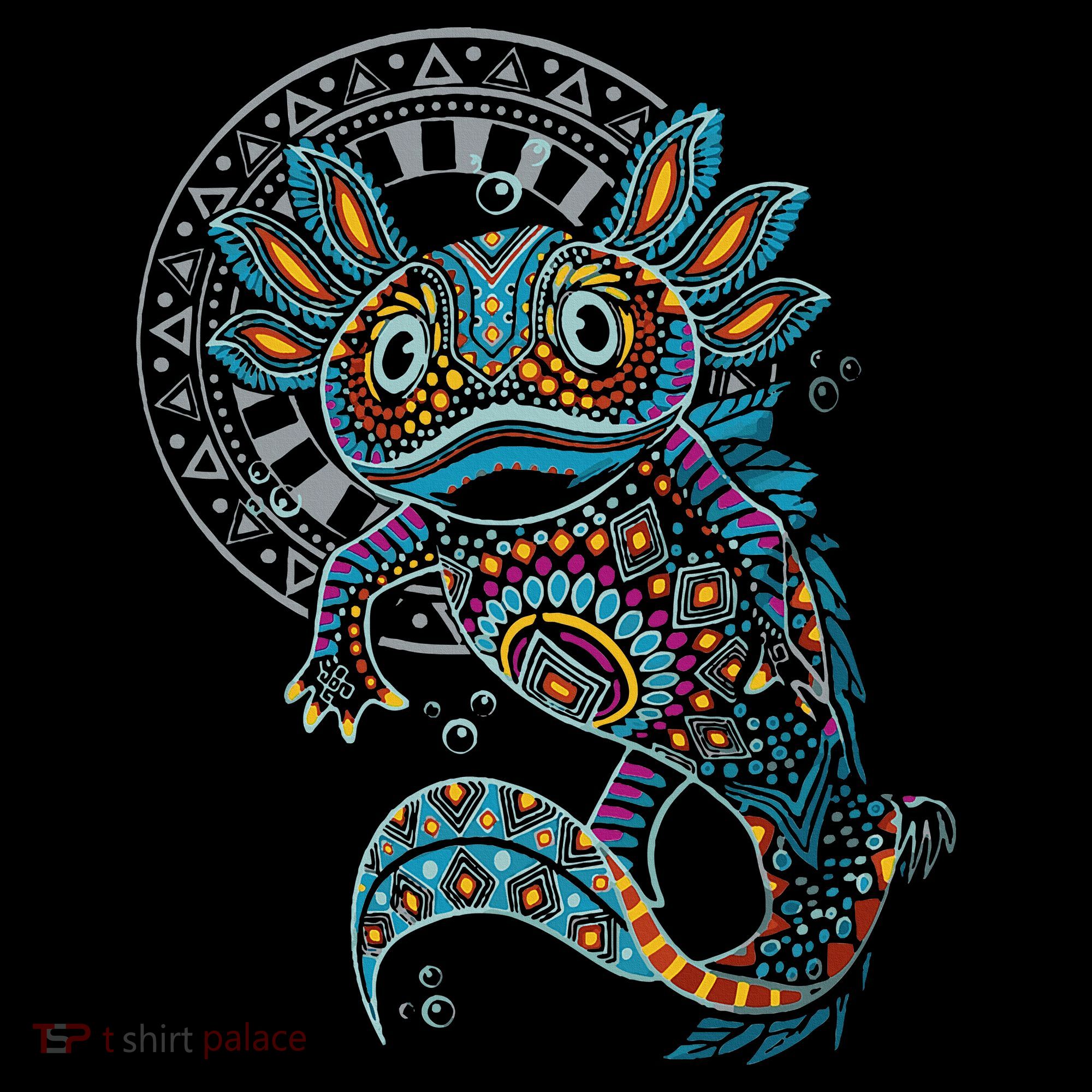 Axolotl Art Aztec Mexico Mexican Bucket Hat