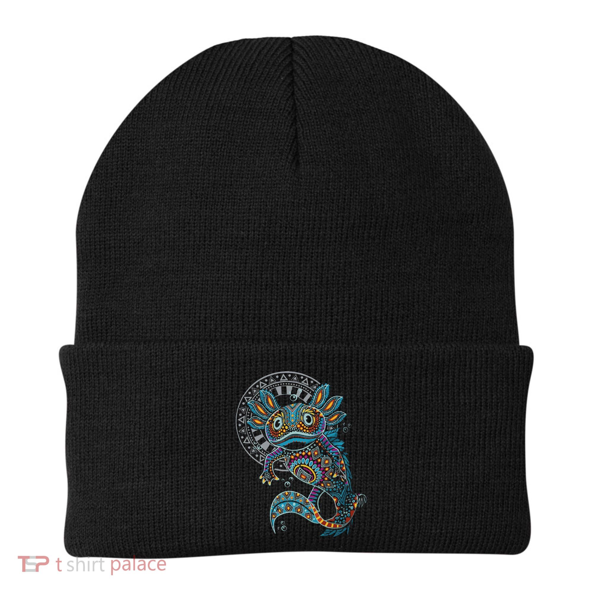 Axolotl Art Aztec Mexico Mexican Beanie