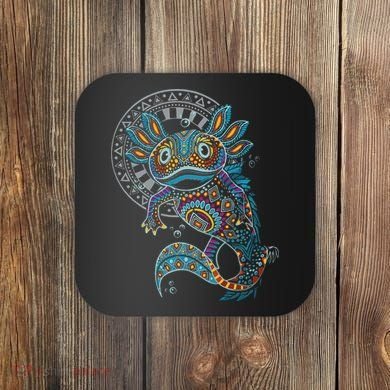 Axolotl Art Aztec Mexico Mexican Coaster