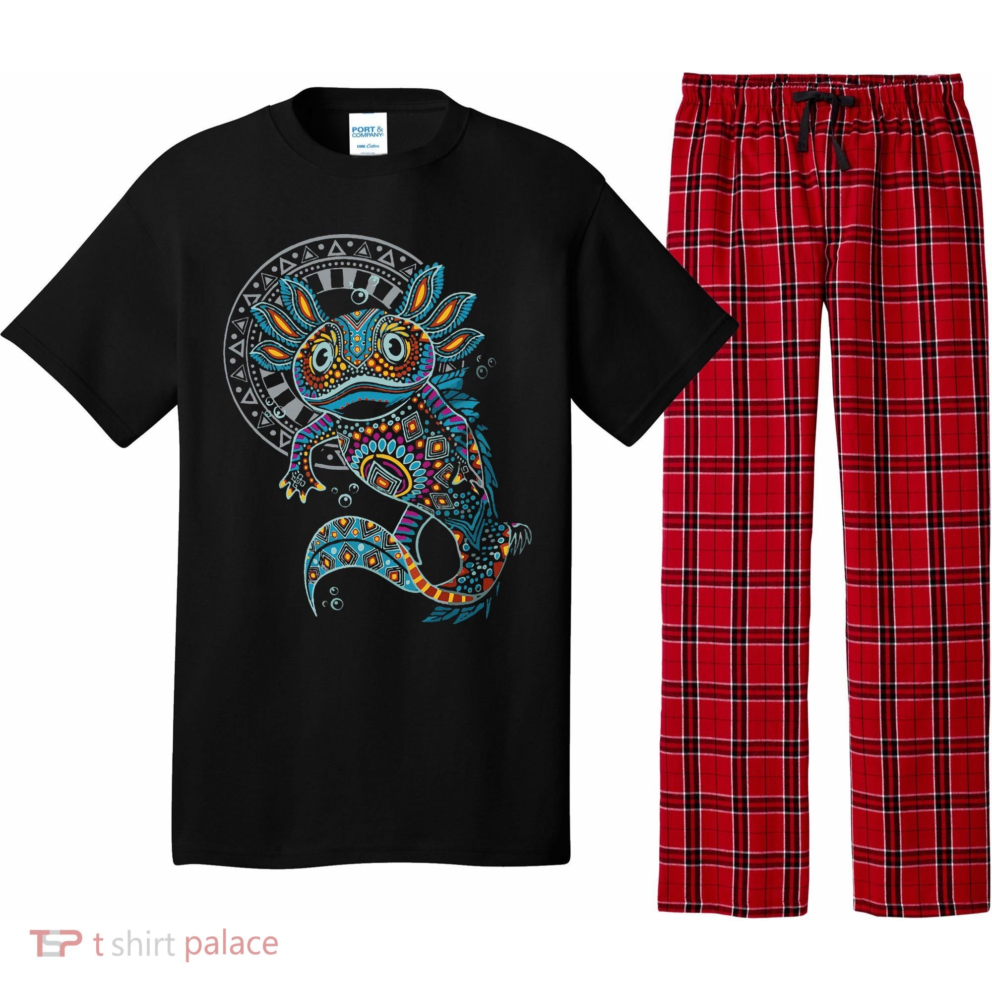 Axolotl Art Aztec Mexico Mexican Pajama Set