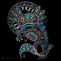 Axolotl Art Aztec Mexico Mexican Women's Hoodie thumb 2