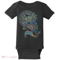 Axolotl Art Aztec Mexico Mexican Baby Bodysuit thumb 0