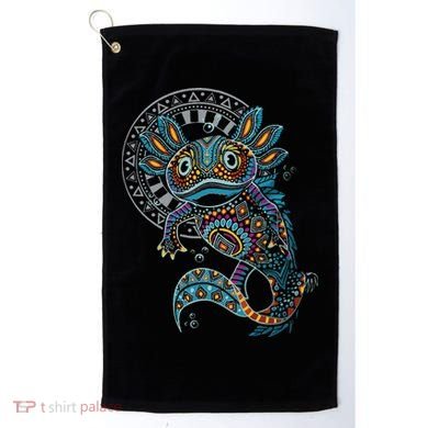 Axolotl Art Aztec Mexico Mexican Golf Towel