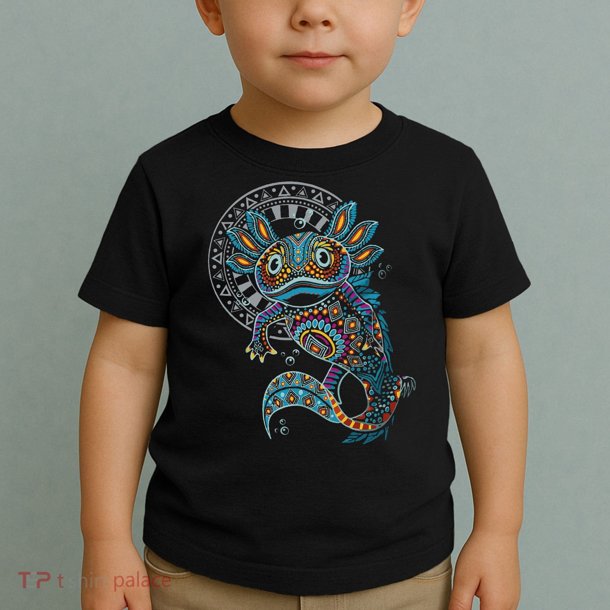 Axolotl Art Aztec Mexico Mexican Toddler T-Shirt