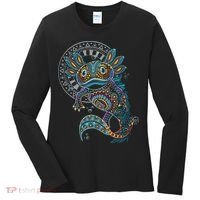 Axolotl Art Aztec Mexico Mexican Women's Long Sleeve Shirt thumb 0