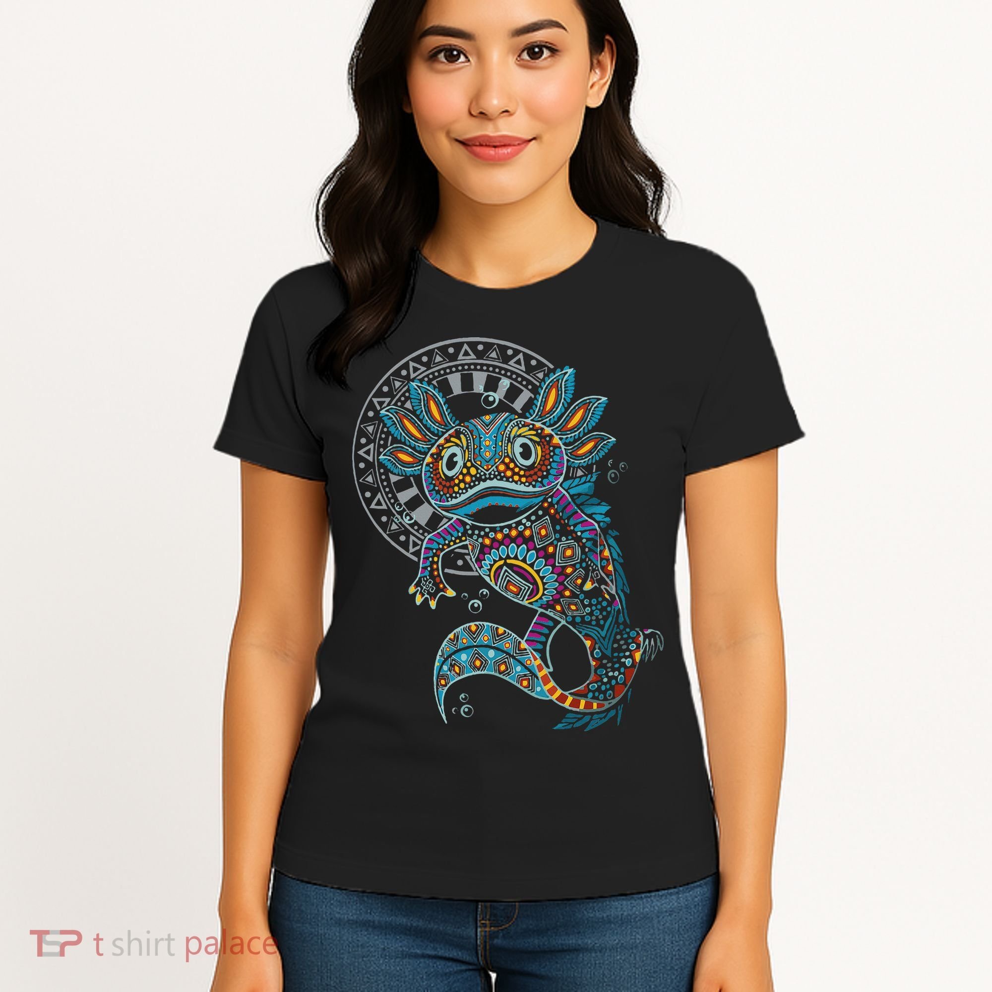 Axolotl Art Aztec Mexico Mexican Women's T-Shirt