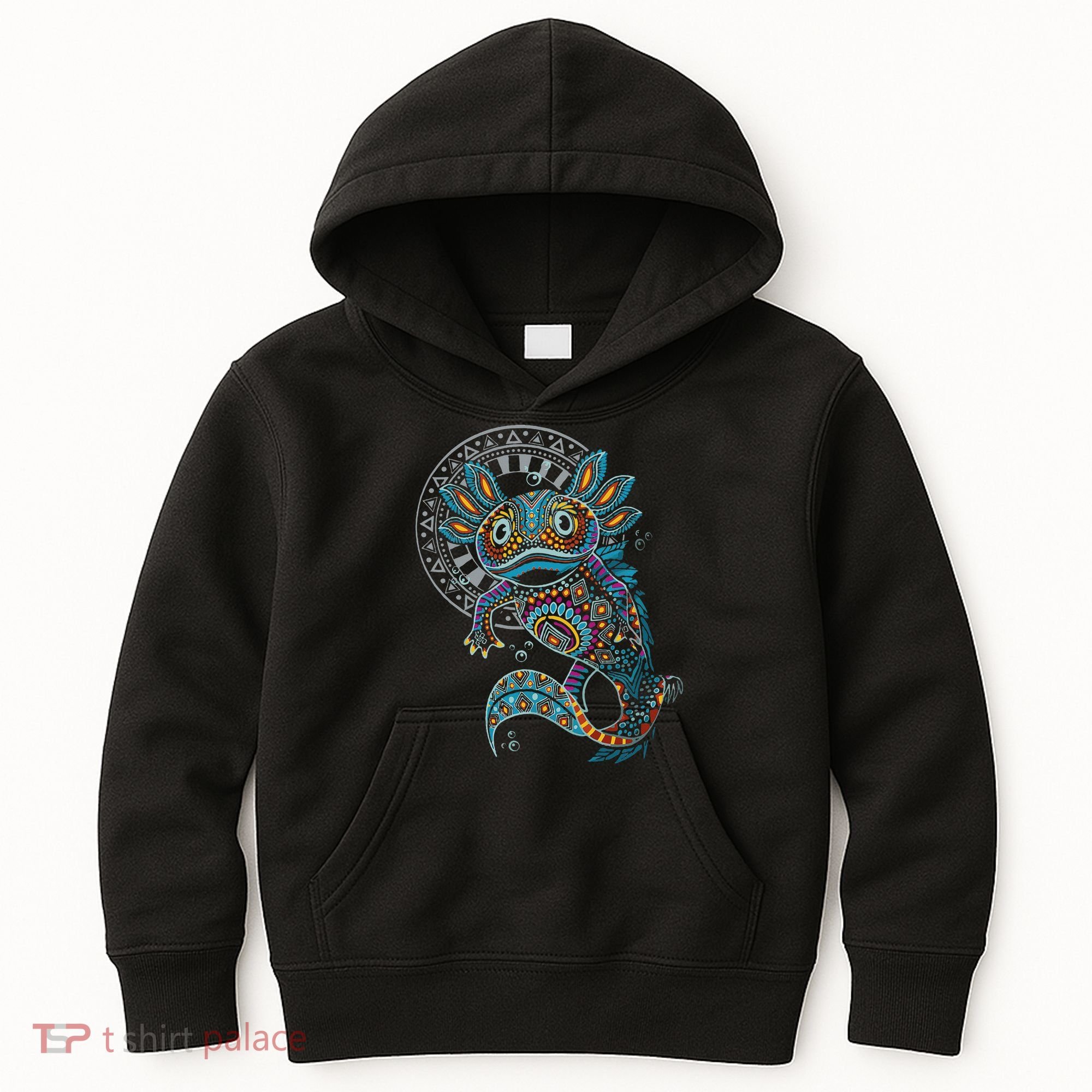 Axolotl Art Aztec Mexico Mexican Kids Hoodie