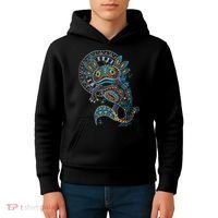 Axolotl Art Aztec Mexico Mexican Kids Hoodie thumb 4