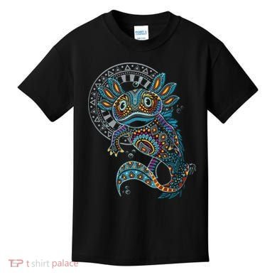 Axolotl Art Aztec Mexico Mexican Kids T-Shirt