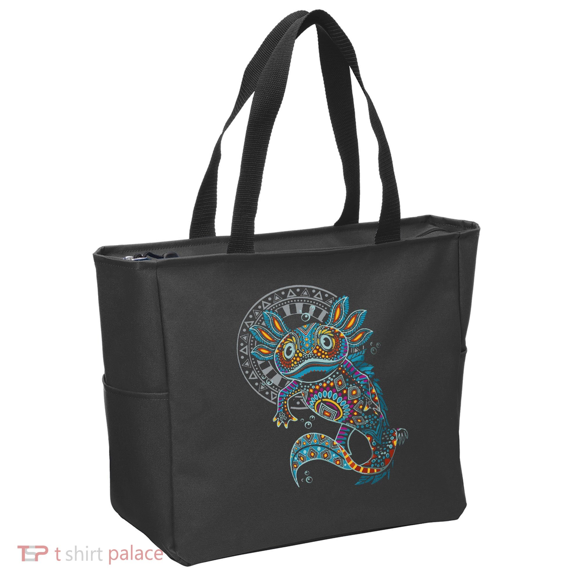 Axolotl Art Aztec Mexico Mexican Tote Bag