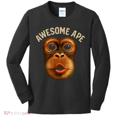 Awesome Ape Kids Long Sleeve Shirt