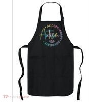 Autism Awareness Accept Adapt Advocate Autism  Apron thumb 0