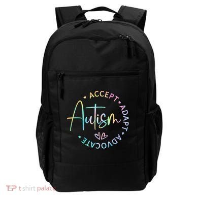Autism Awareness Accept Adapt Advocate Autism  Backpack